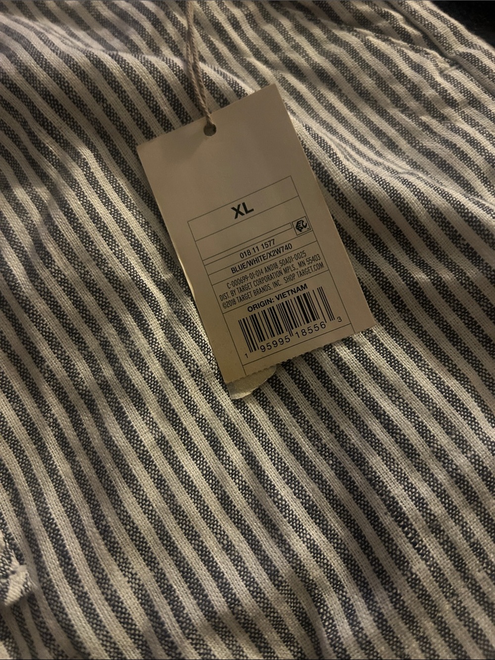 Women’s XL Blue and White Stripped shorts